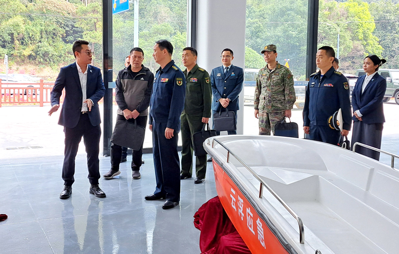 热烈欢迎肇庆军分区纪司令员等领导莅临我司调研指导